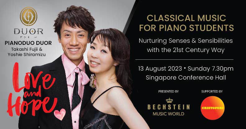 LOVE & HOPE – A CONCERT OF CLASSICAL MUSIC FOR PIANO STUDENTS BY PIANODUO DUOR